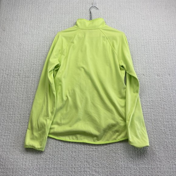 Eddie Bauer Lime Green Activator Grid Thermal Mid Layer Outdoors Women L hike - Picture 9 of 13